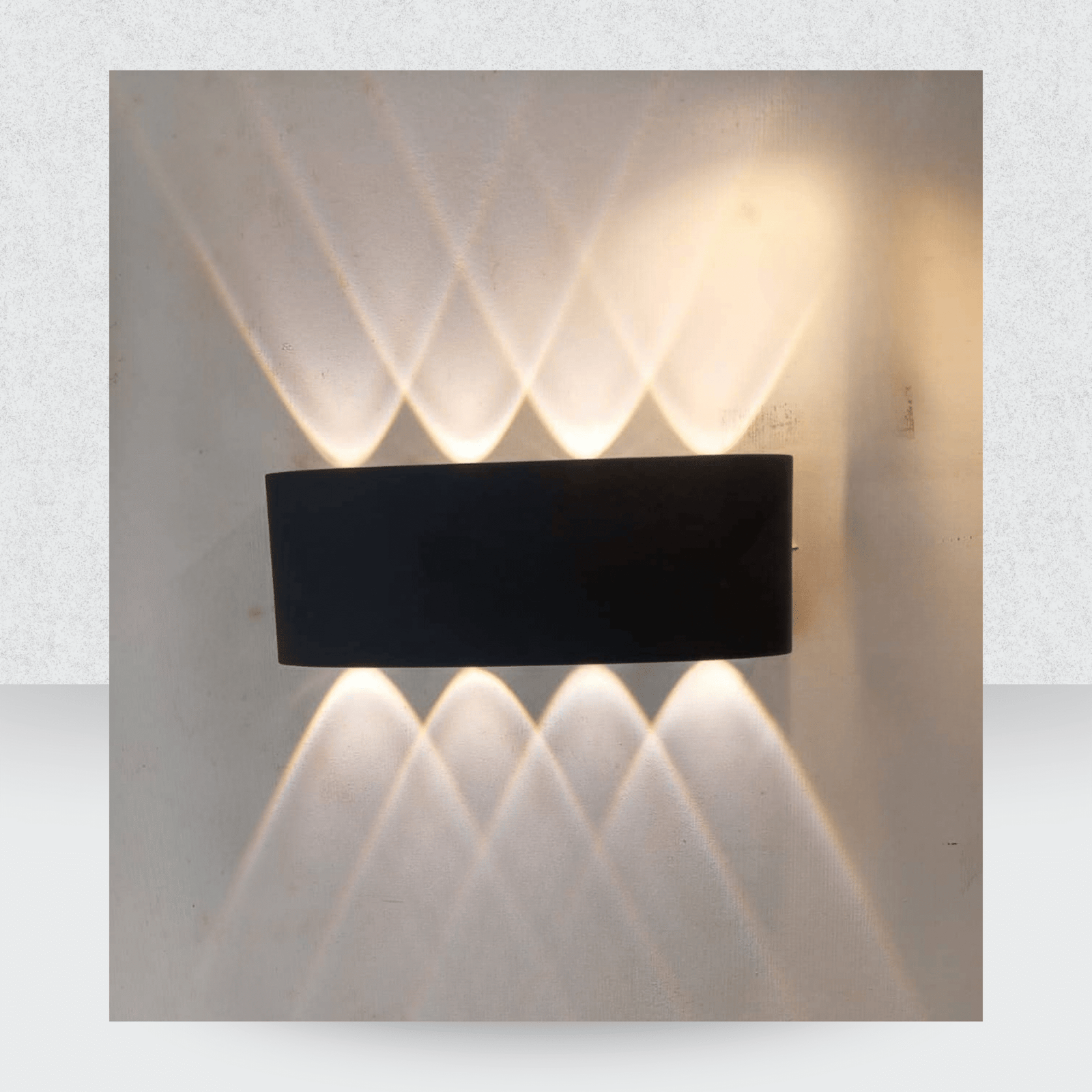 4+4 Outdoor Wall Light – 8-Beam Waterproof LED Fixture for Modern Exterior Lighting